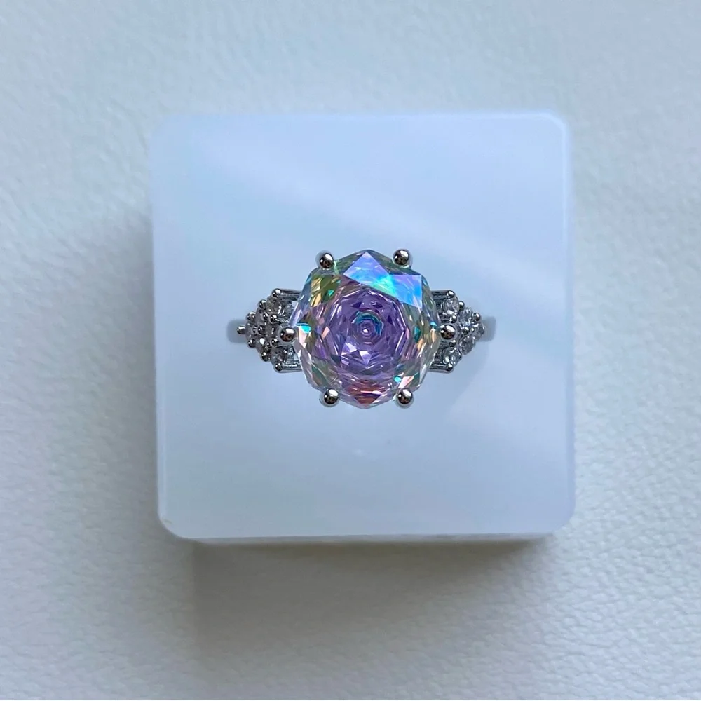 Iridescent Silver Women's Ring